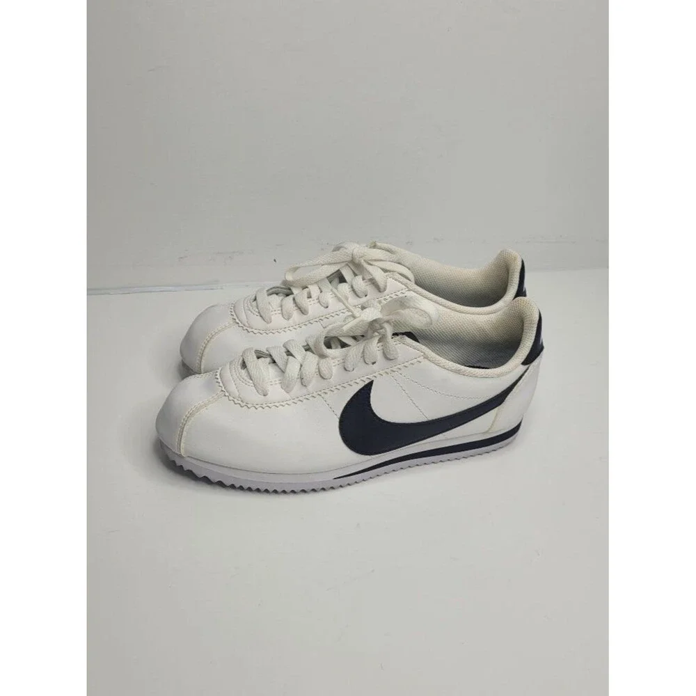 Nike Cortez black white women's sneakers lace up retro size 7